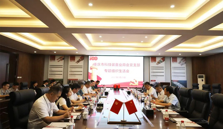 重庆市科技装备业商会党支部专题组织生活会在三峡电缆召开