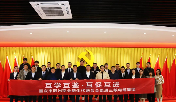 重庆市温州商会新生代联合会走进三峡电缆
