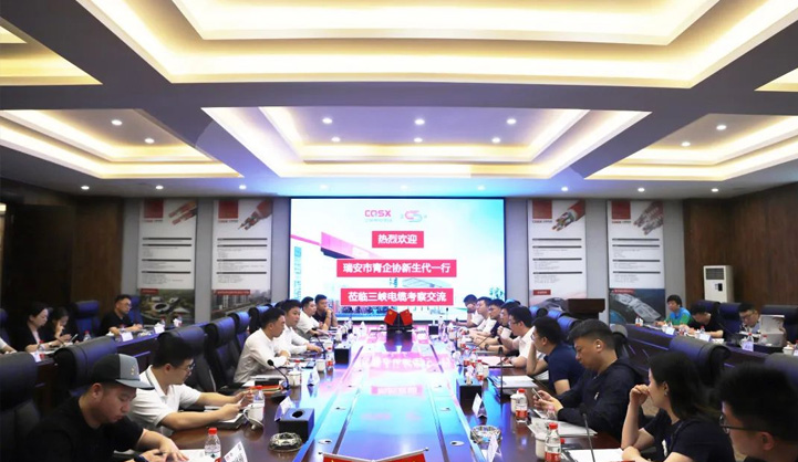 瑞安市青企协新生代一行莅临三峡电缆考察交流