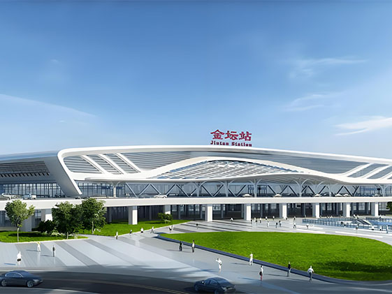 新建江苏南沿江城国际铁路金坛站