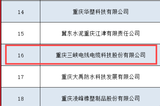 Three Gorges Cable wins 2020 Chongqing Enterprise Technology Centre
