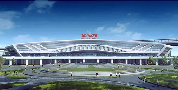 High-speed railway station, another masterpiece | Full steam ahead for Jiangsu Jintan high-speed railway station construction