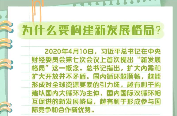 二十大报告学习笔记：构建新发展格局
